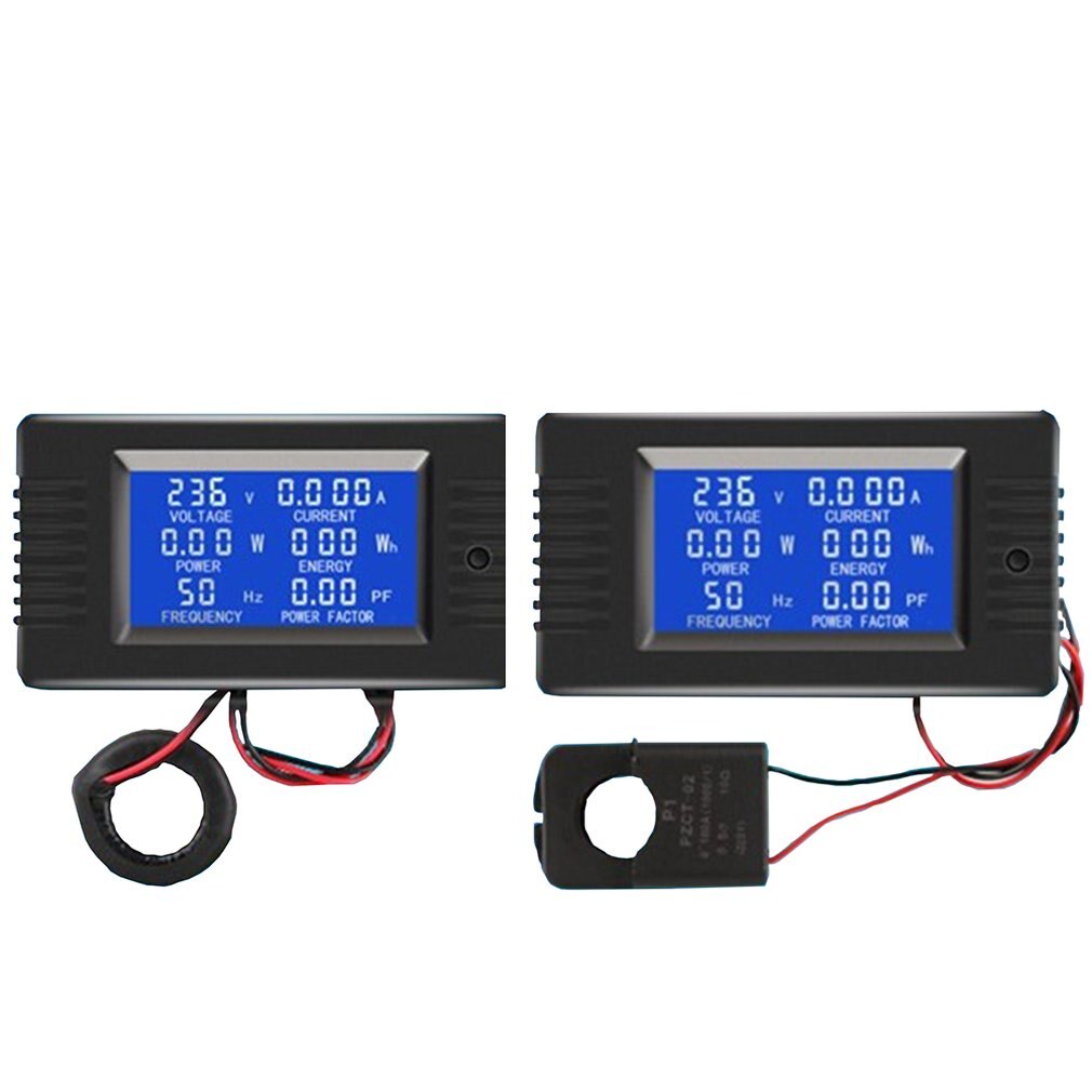 DIN RAIL AC 220V 110V 100A Voltmetro Digitale Amperometro Watt Kwh
