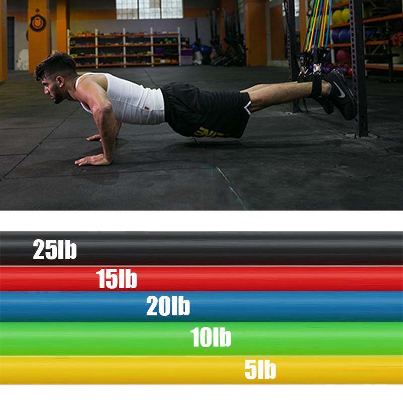 11 stk/sæt latex modstandsbånd pull rope fitness øvelser modstandsbånd sæt træning yoga band fitness fitness udstyr