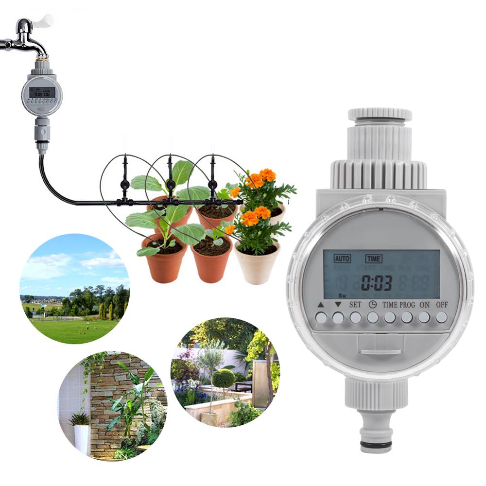 Tuin Watering Timer Solar Water Timer Automatische Watering Irrigatie Controller Systeem Tuin Irrigatie Timer Met Lcd Digitale