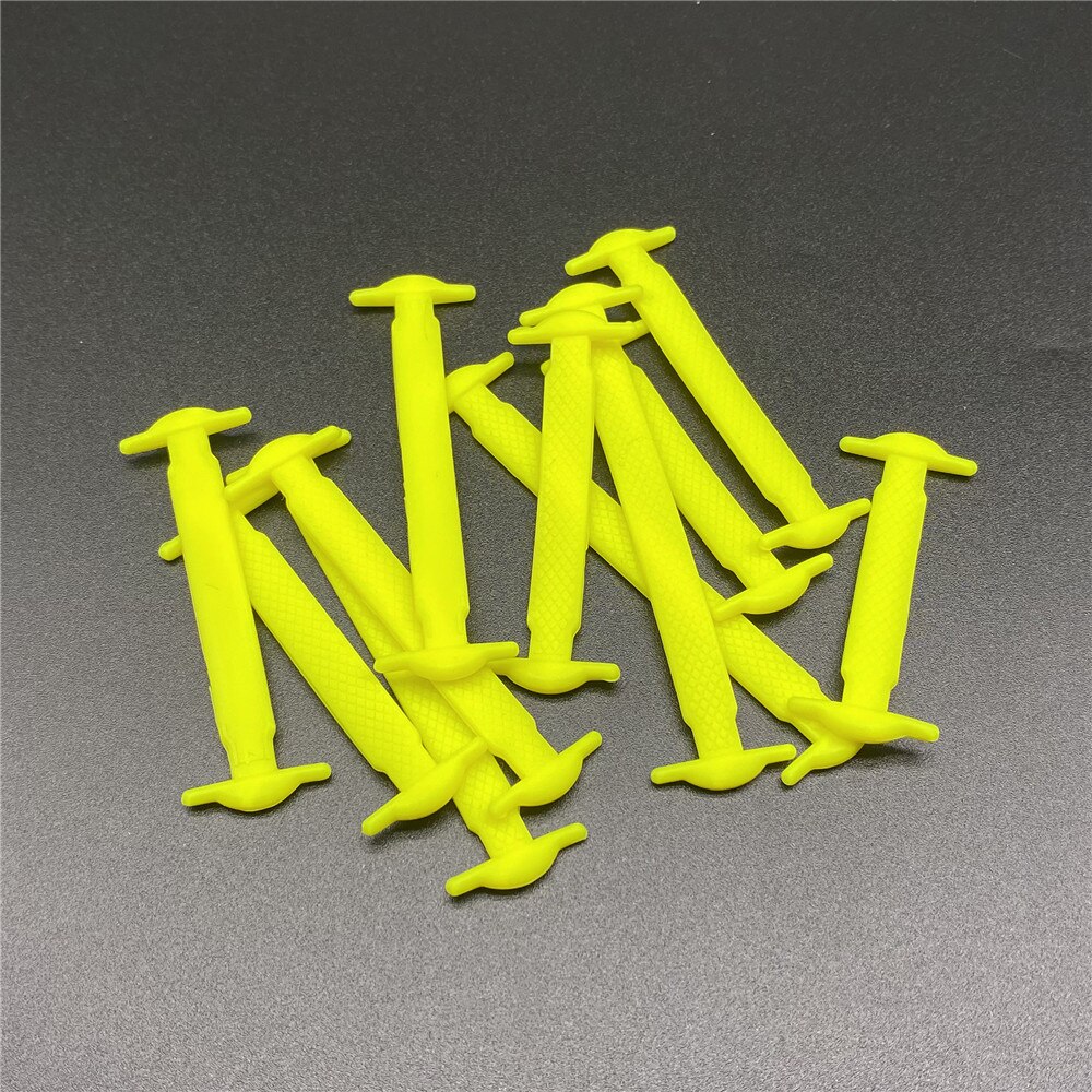 Elastiske snørebånd sneakers doven uden slips snørebånd skinnende blonder mand kvinde barn snørebånd flere farver snørebånd til sko børn: Gul