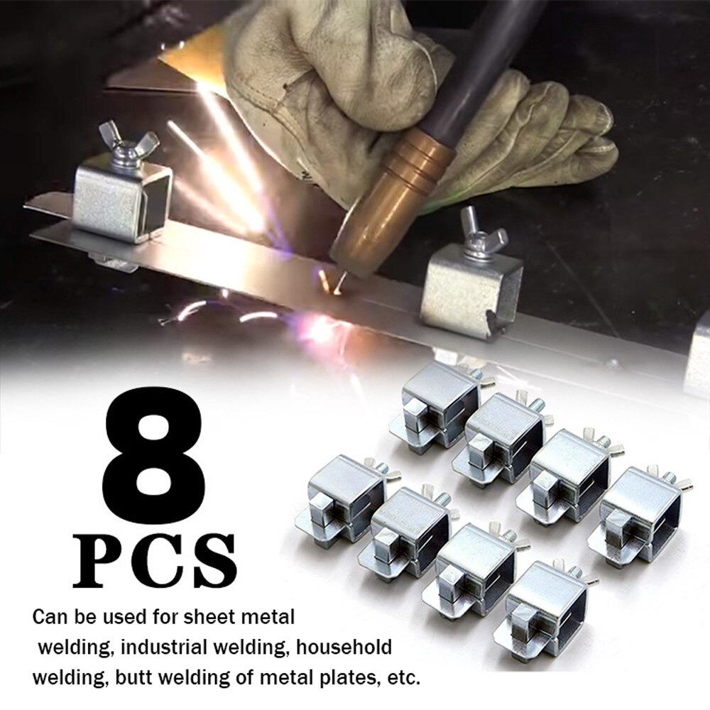 8pcs Welding Butterfly Clip Clamps Holder Butt Welding Clamp Welding Positioner Fixture