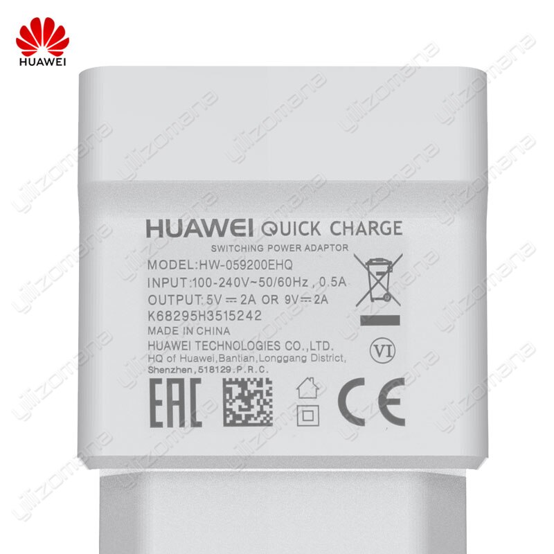 Original Huawei Fast Charger 5V/2A 9V/2A QC 2.0 USB Quick Charging For Huawei P8 P9 Plus Lite Honor 8 9 Mate 8 10 Nova 2 2i 3 3i