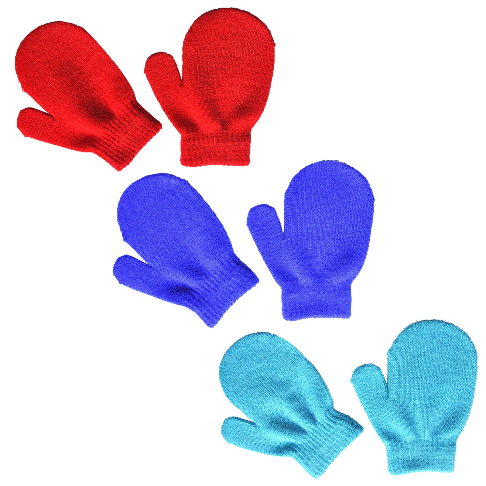 3 Pairs Warming Infant Baby Cute Lovely Knit Mittens Girls Boys Of Winter Windproof Gloves baby accessories перчатки: J
