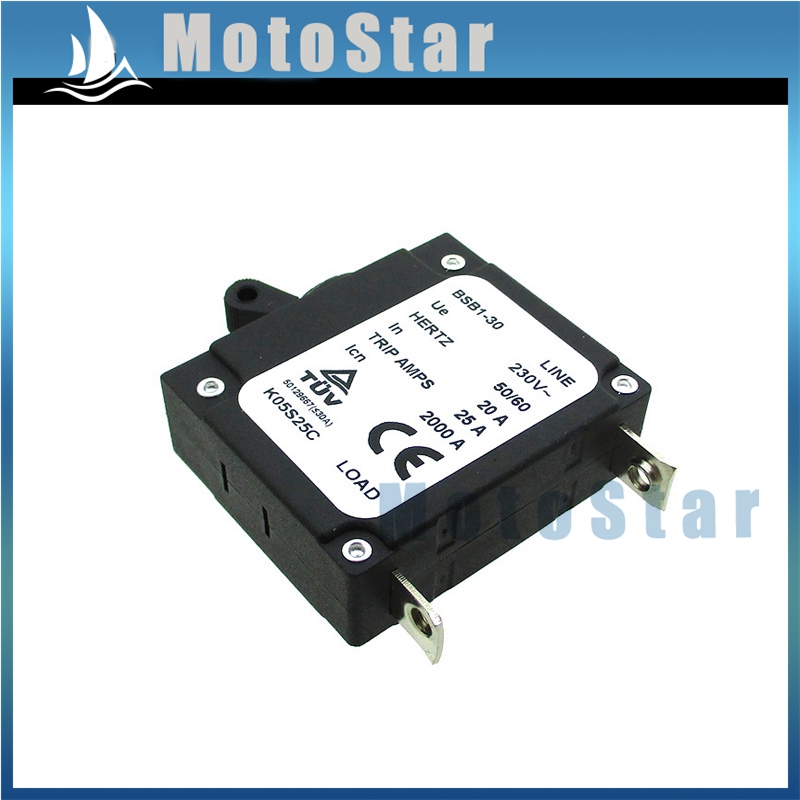 Generator Circuit Breaker 230V 20A In 25A Trip Amps 2000A BSB1-30 Hertz 50/60
