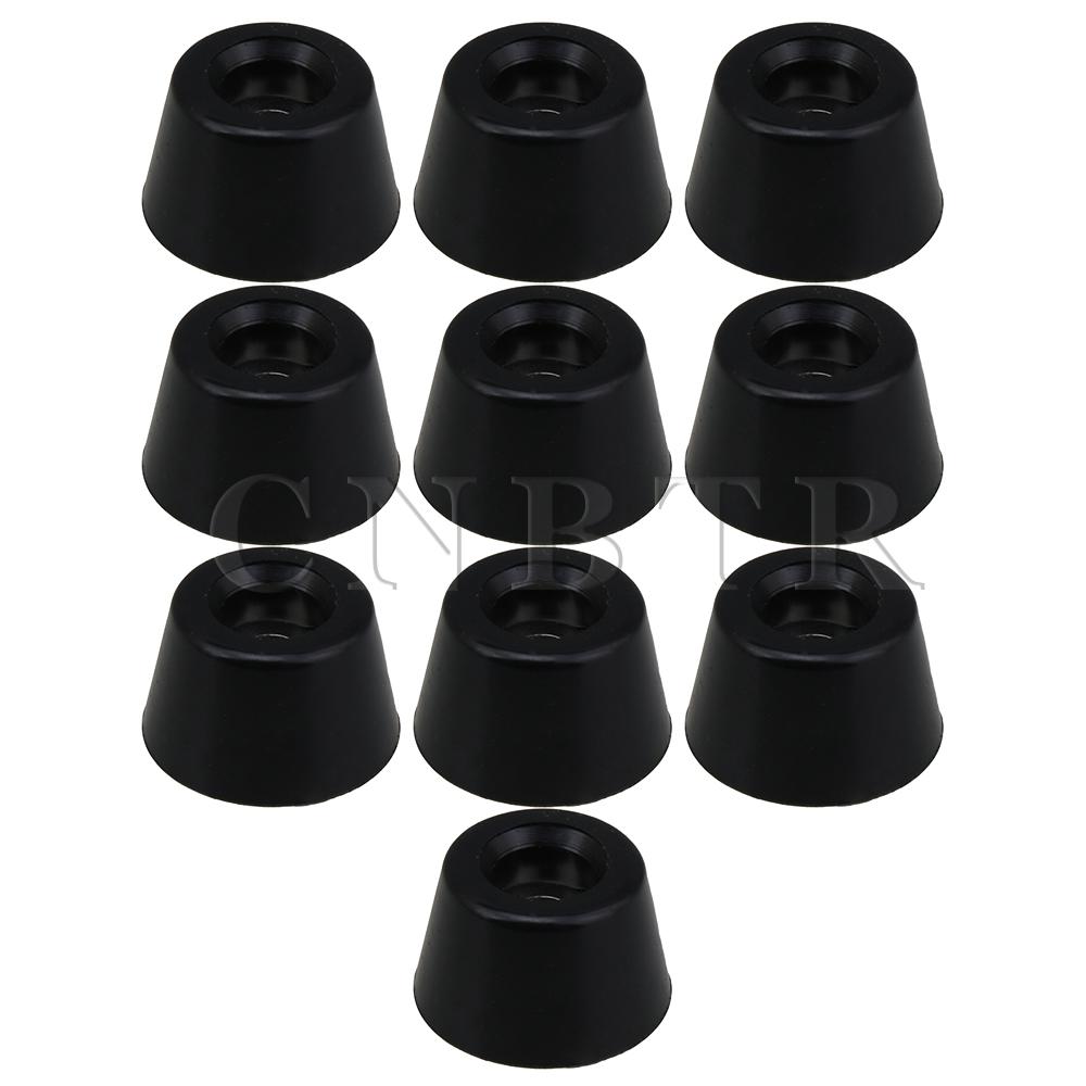 Cnbtr 10 stuks rubberen voetjes witte voetjes stootkussens voor meubels: 10 stuks 25 x 19 x 15mm