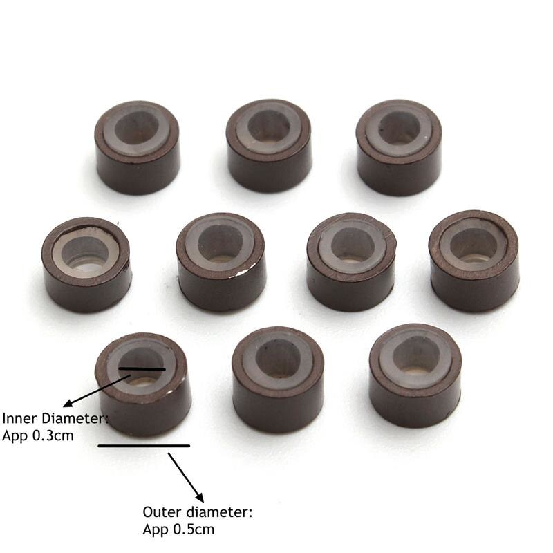 500 Stck 5,0mm * 3,0mm Microring con Vite Silikon Mikro Ringe/perlen Für Haar Erweiterungen 5 Farben Optional Haar Erweiterungen Werkzeuge