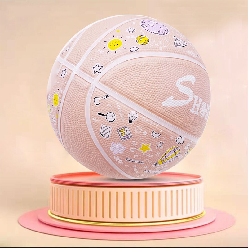 Youth Basketball Size 7/5/4/3 For Indoor Outdoor Bouncy Rubber Basketball For Kids Girls Boys Basketball