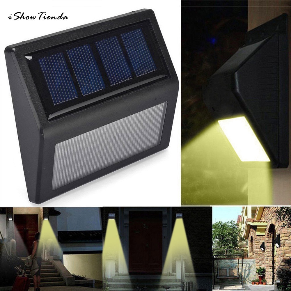1Pc Waterdichte 6 Led Solar Power Pir Motion Sensor Wandlamp Buiten Tuin Lamp Werpt & Opslag Outdoor Muur licht Buitenlamp