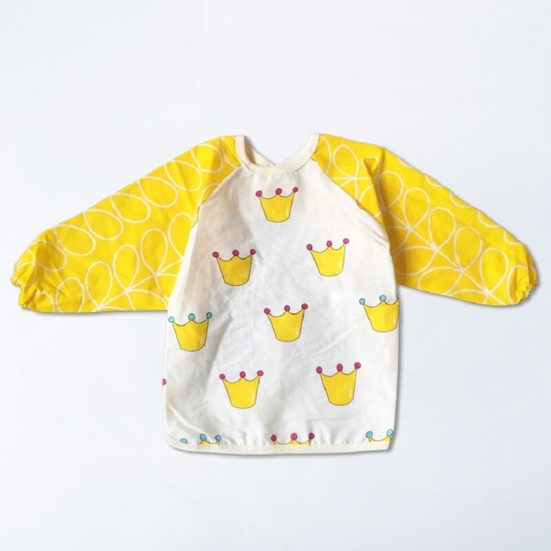 Baby Lätzchen Baumwolle Langarm Schürze Overall Kinder Smock Spuck Kleidung Kleinkind Baberos Kleidung Infant Fütterung Zubehör