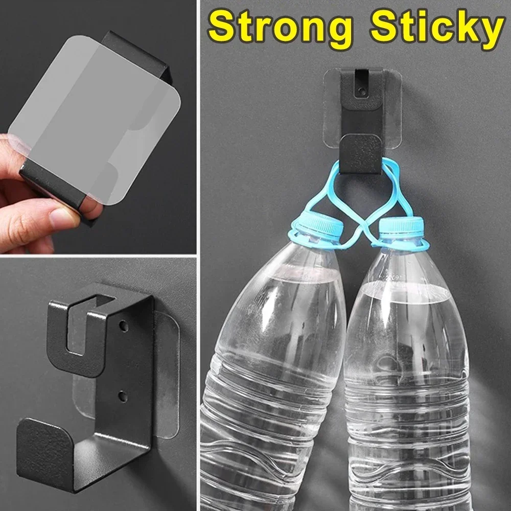 Ruban adhésif Double face solide en PVC, autocollants muraux carrés transparents réutilisables pour crochets, bandes de colle imperméables sans trace pour la maison