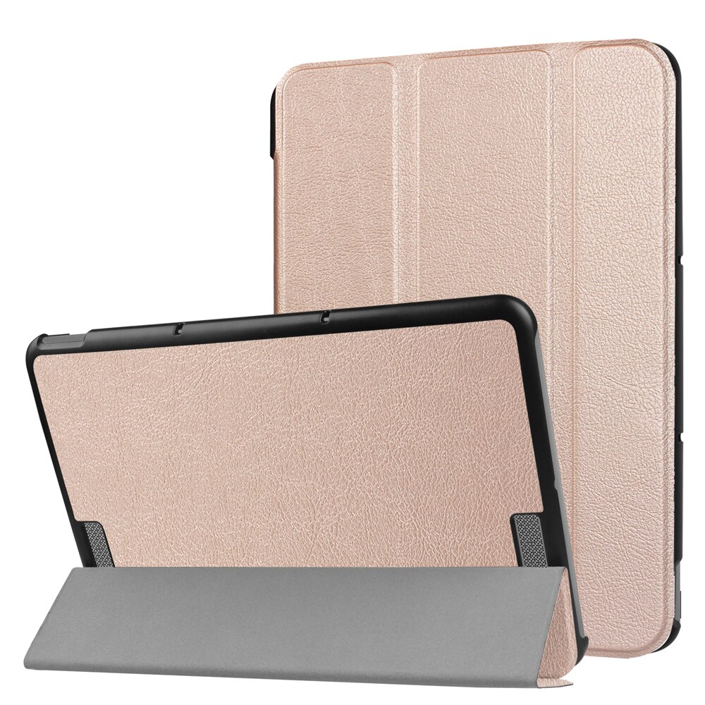 Case Voor Asus Transformer Boek T101HA, ultra Slim Tri-Fold Leather Stand Cover Met Auto Wake/Sleep Voor Asus 10.1 ''Release: Rose Gold