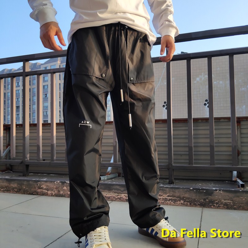 A-COLD WALL Pants High Street Two-layer pocket A-COLD-WALL* Trousers Men Women ACW Jogger Pants Inside Tag