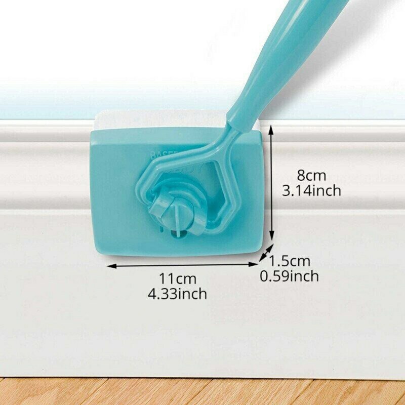 Baseboard Cleaner Tool Long Handle Adjustable Microfiber Baseboard & Molding Cleaning Tool