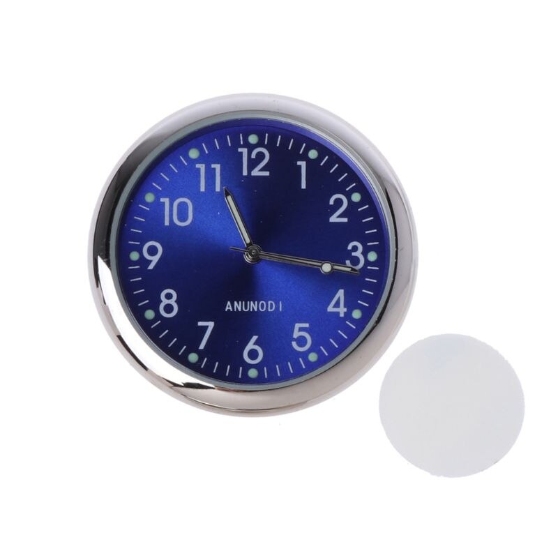 Auto Decoratie Elektronische Meter Auto Klok Uurwerk Auto Interieur Ornament Automobiles Sticker Horloge Interieur In Auto Accessoires: Blauw