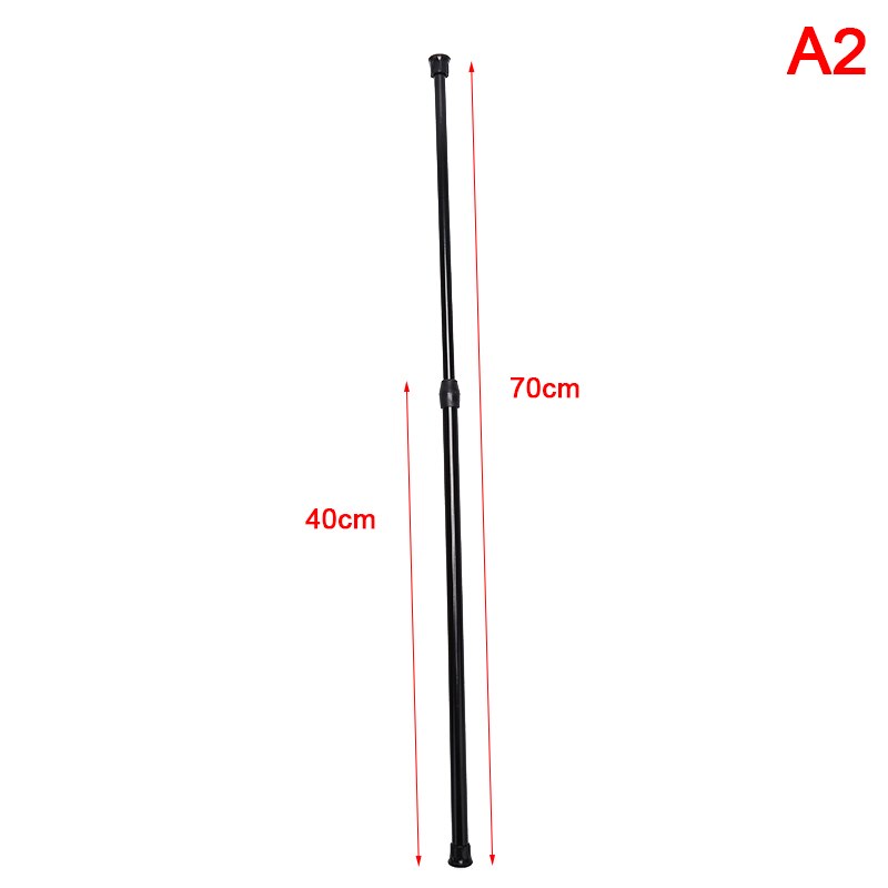 Multifunction Adjustable Bathroom Shower Curtain Rods Metal Voile Extendable Rod: A2