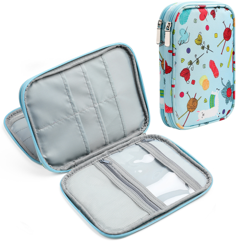 Knitting Needles Bag Knitting Storage Bag Crochet Hook Case Knitting Needle Bag Sewing Organizer Bag