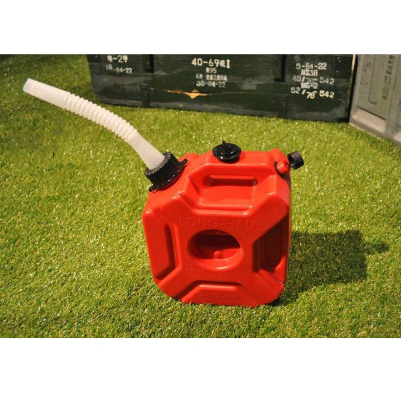 Bidón portátil de 3L para motocicleta, depósito de gasolina de plástico antiestático para coche