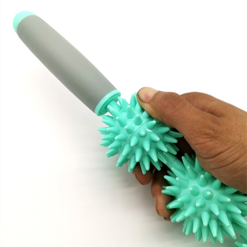 Yoga Hedgehog Ball Massage Stick To Relax The Fascia Muscles, Used To Massage The Legs, Back, Neck, Various Parts Of The Body.