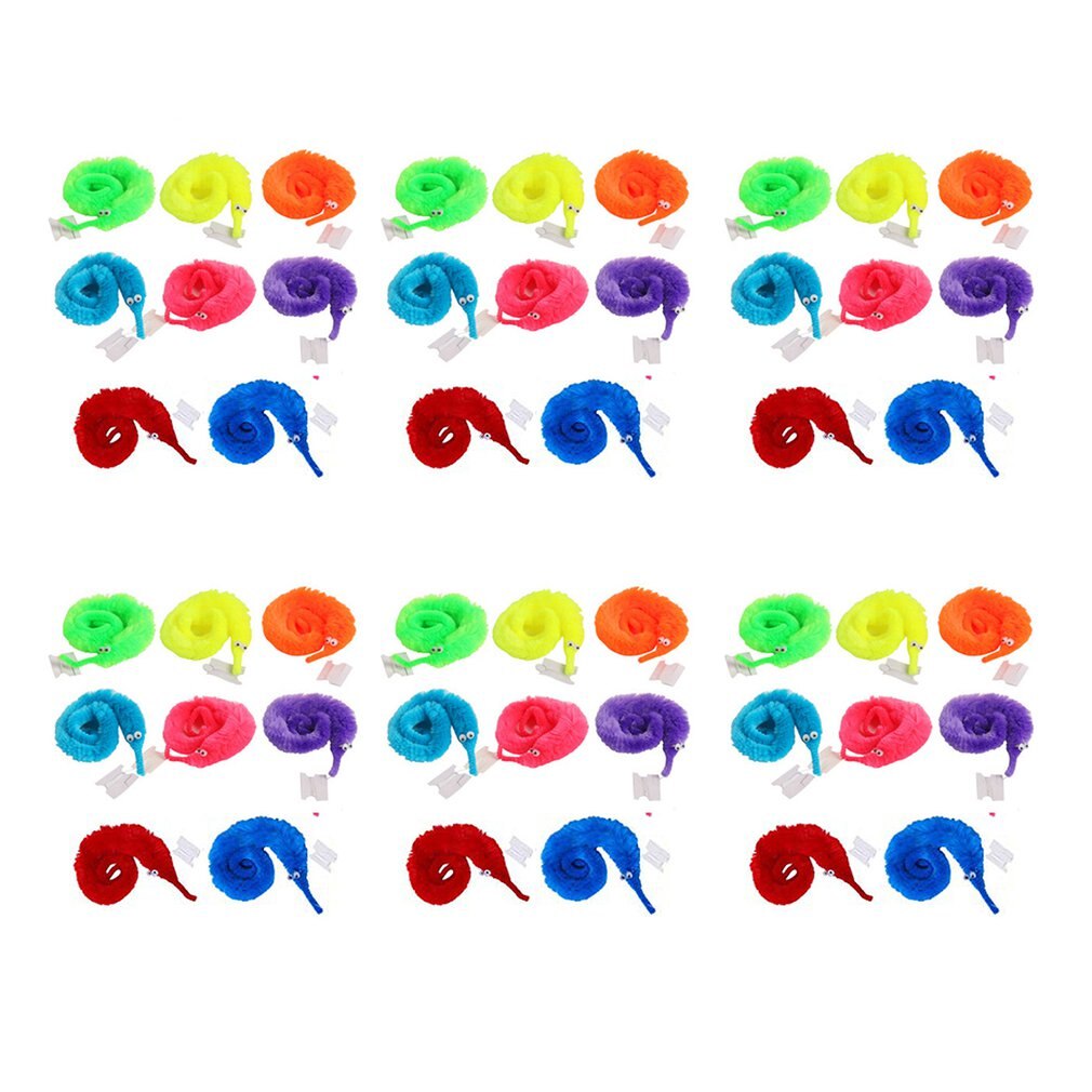 Chenille magique Blister carte emballage hippocampe elfes Style accessoires magiques jouet drôle jouet interactif: 48PCS