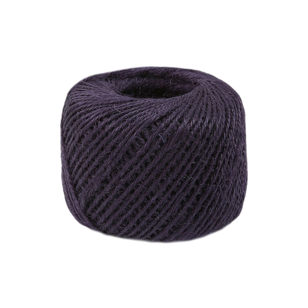 50 M/rouleau Jute ficelle naturel Sisal 2mm étiquettes rustiques envelopper mariage décoration artisanat corde corde cordon événements emballage: Navy Blue
