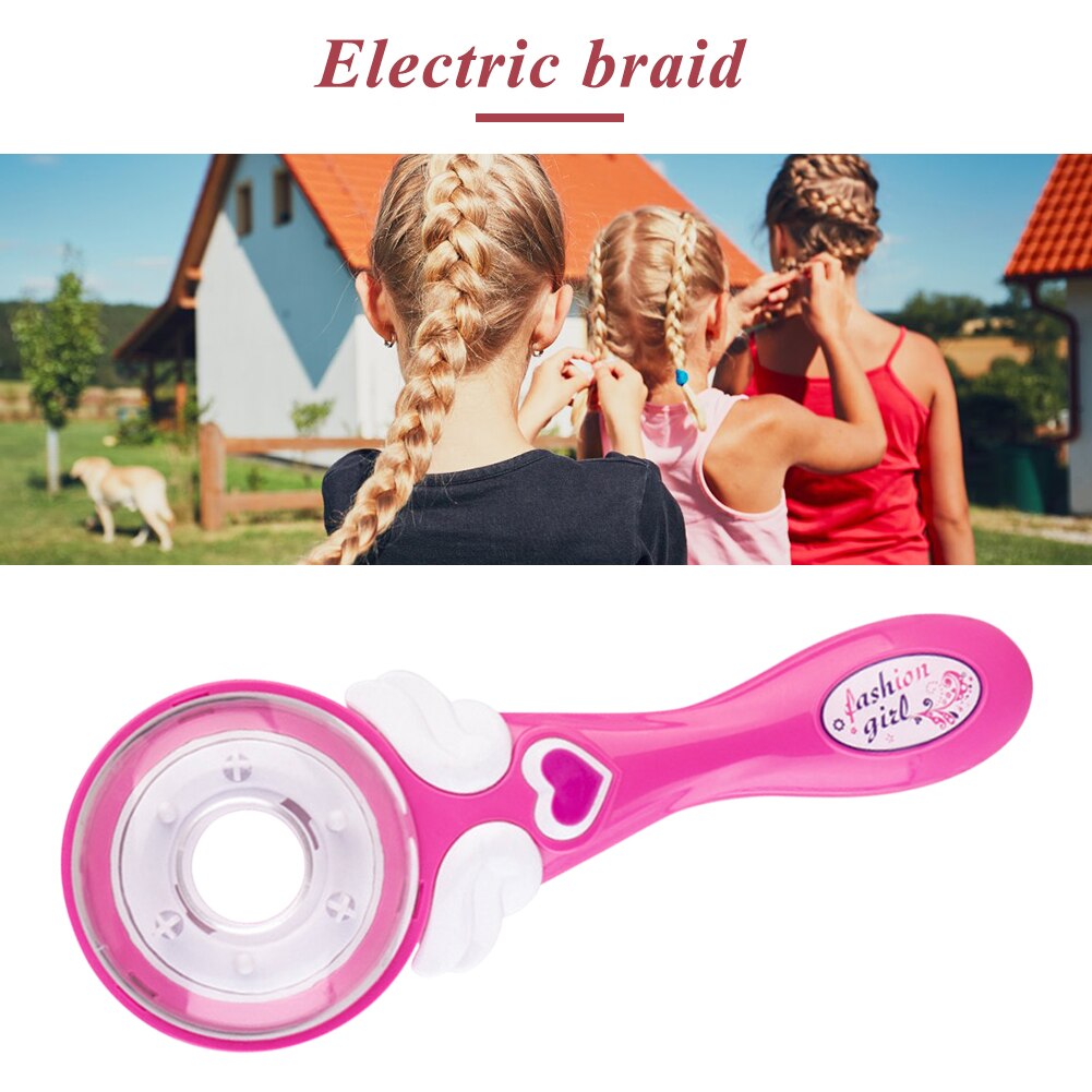 Electric Automatic Hair Braider DIY Stylish Braiding Hairstyle Tool Twist Braider Machine Hair braid Weave Roller Toys For Girl