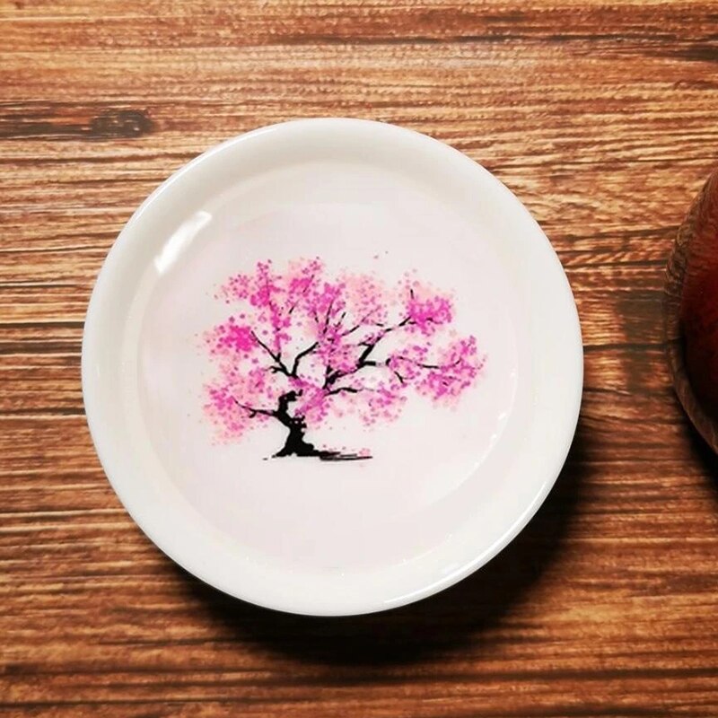 Magic Sakura Sake Cup Kleurverandering Met Koud/Warm Water-Zie Perzik Cherry Bloemen Bloeien Magisch Sakura Blossom thee Kom SCVD889