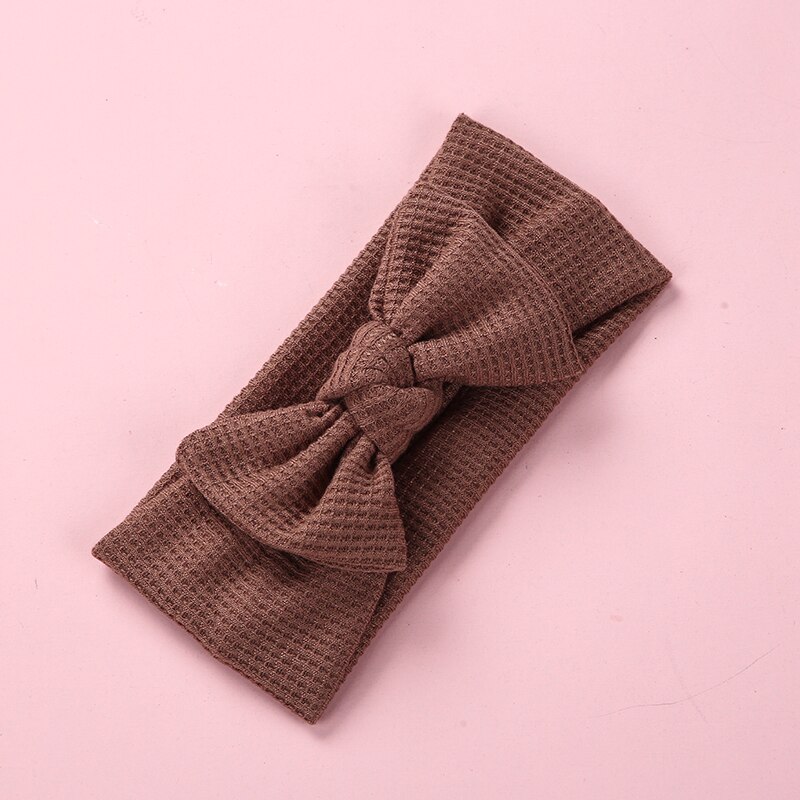 Bandeau en Nylon pour bébé, Turban avec nœud en soie, accessoires pour cheveux, diadème de princesse pour enfant en bas âge: 12