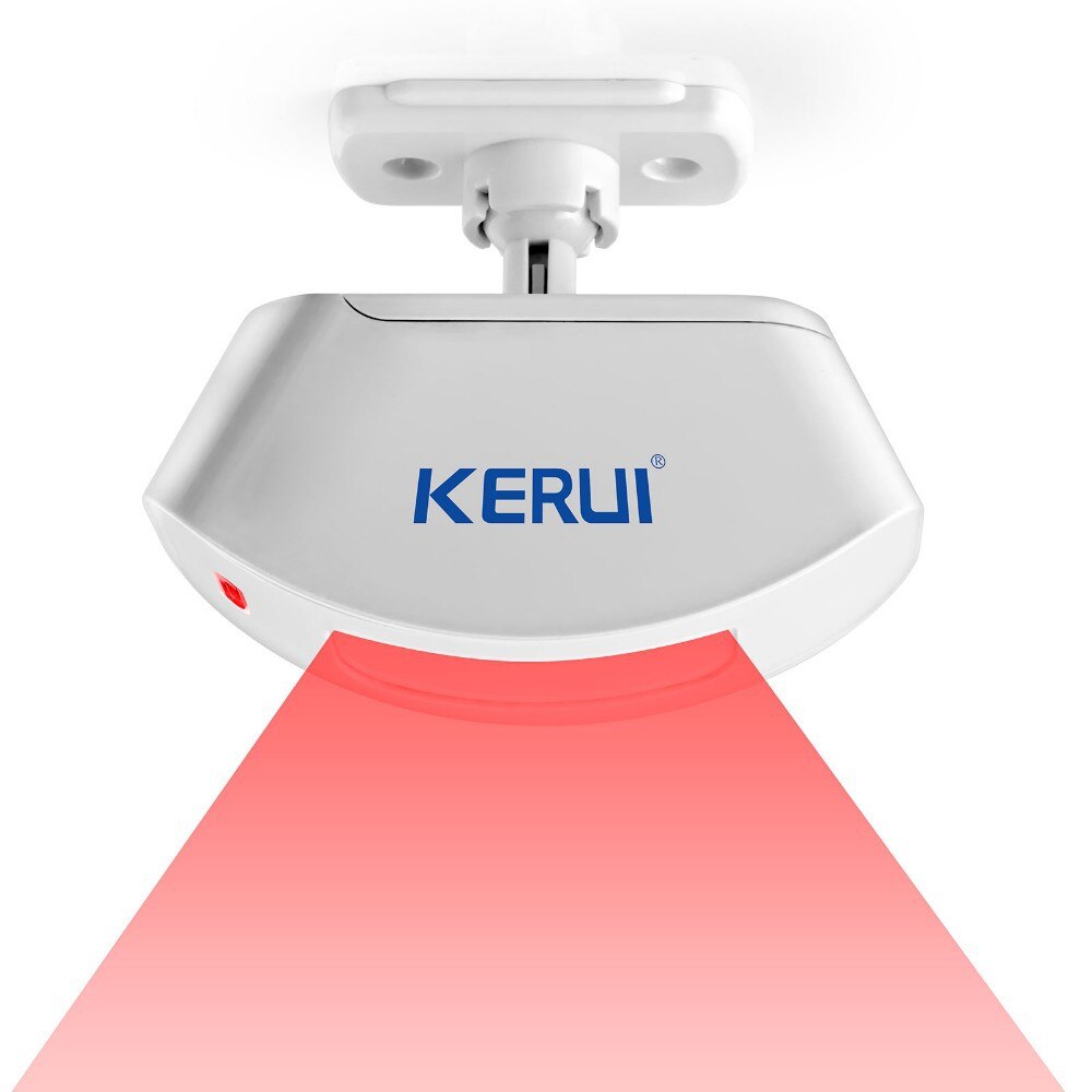 KERUI Wireless Curtain PIR Motion Sensor Internal Antenna Infraid PIR Detector Low-Power Circuit Sensor 433MHz for Alarm System