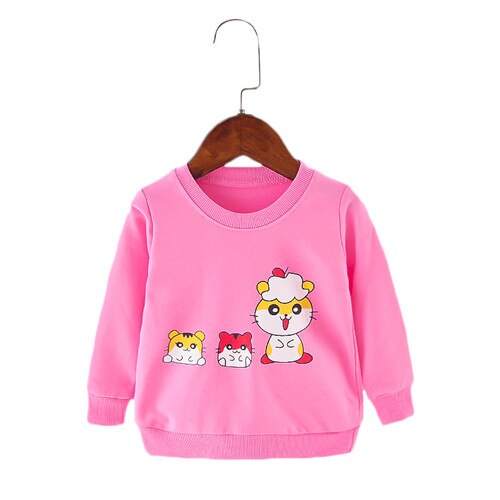 Baby toppe baby pige langærmede t-shirts bomuld t-shirt til piger hvid t-shirt tøj til nyfødte piger t-shirt 9m 12m 18m 24m: Rød / 18m