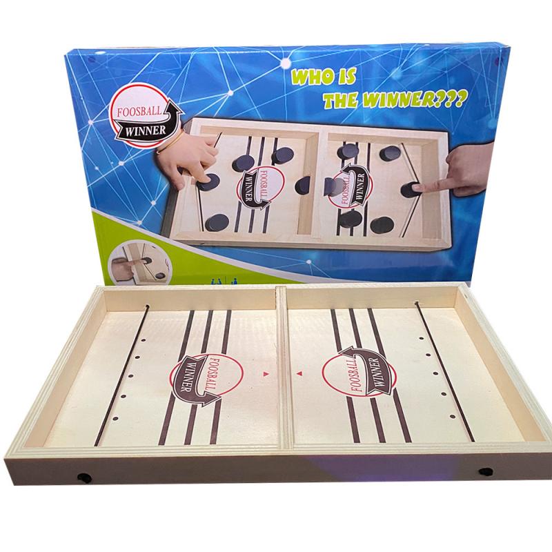 Table Hockey Paced Sling Puck Board Games Sling Puck Winner Party Game Toys For Adult Child Family Party Game Toys Fast Hockey: Default Title