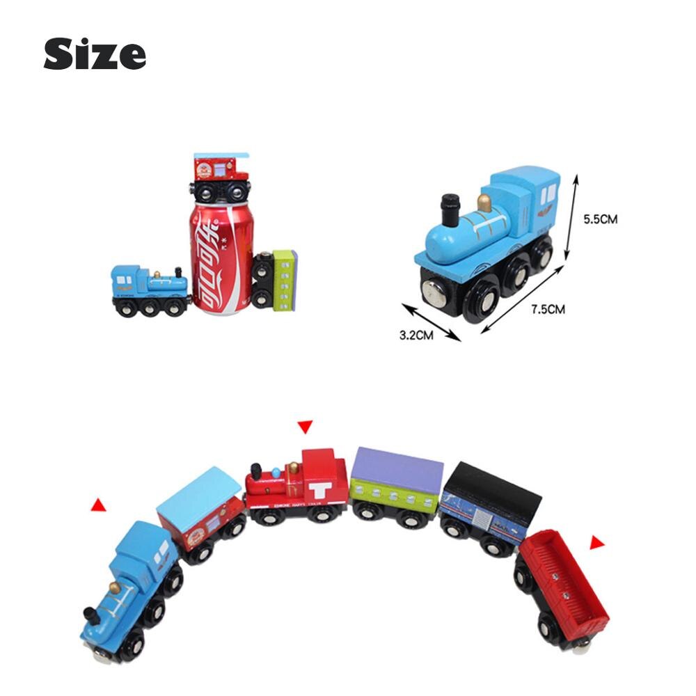 Legno Magnetico Treno Aereo di Legno Ferroviario Elicottero Auto Accessori Camion Giocattolo Per I Bambini Si Adattano In Legno nuovo Biro Tracce Regali