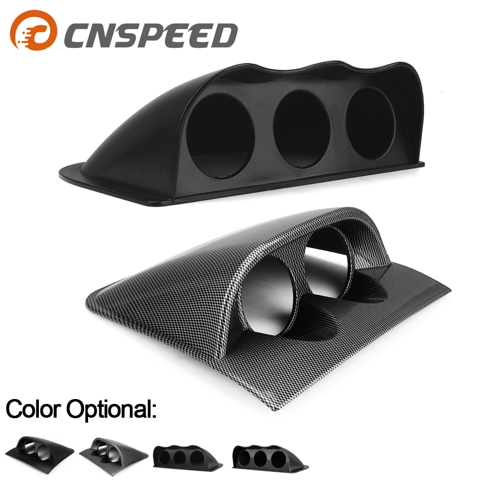 2 inch 52mm dash board dual Triple gauge pod black carbon Fiber color Gauge Pod Mount Holder