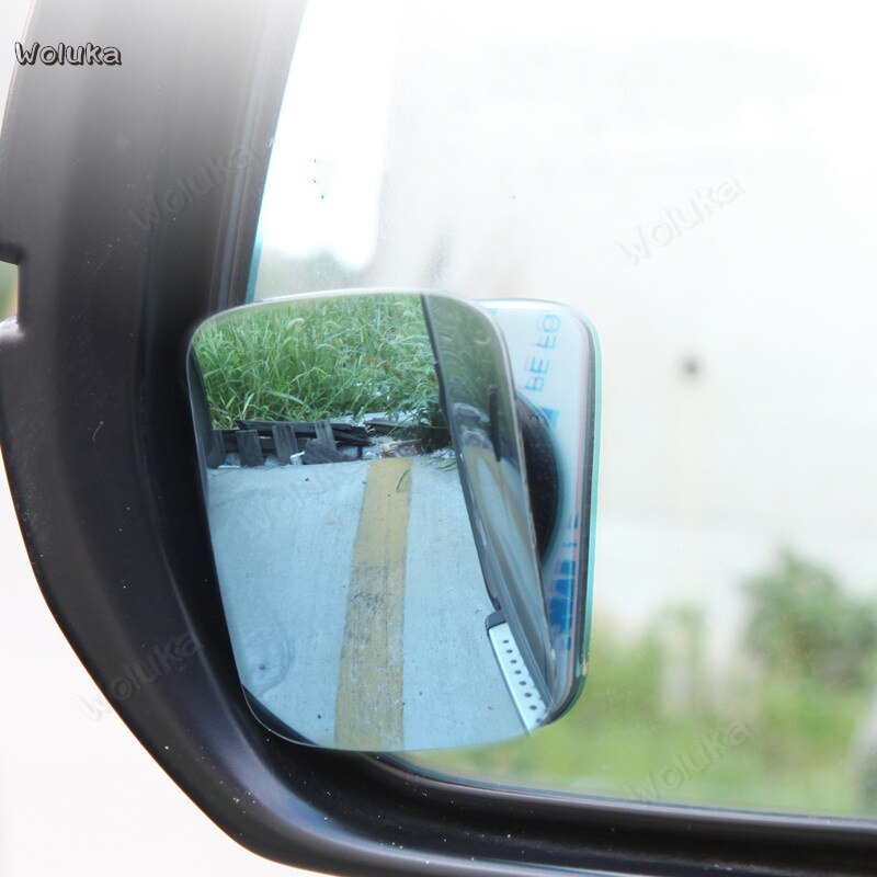 Automotive rear view mirror small round mirror blue mirror Square wide angle reverse mirror anti-glare CD50 Q02