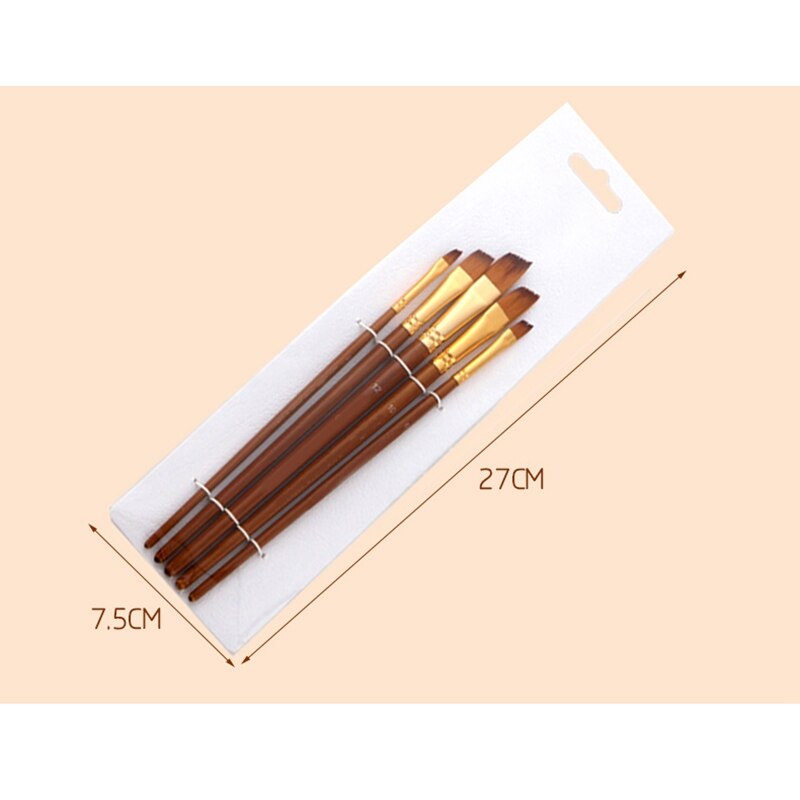 Nylon haar olieverf penselen set houten handvat aquarel acryl schilderkunst penselen voor kunstenaars schilders beginners