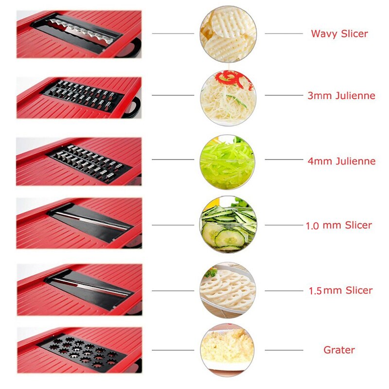 Manual Vegetable Cutter Shredder Cabbage Mandoline Potato Spiral Grater Multi Salad Spinner Food Chopper Kitchen Accessories