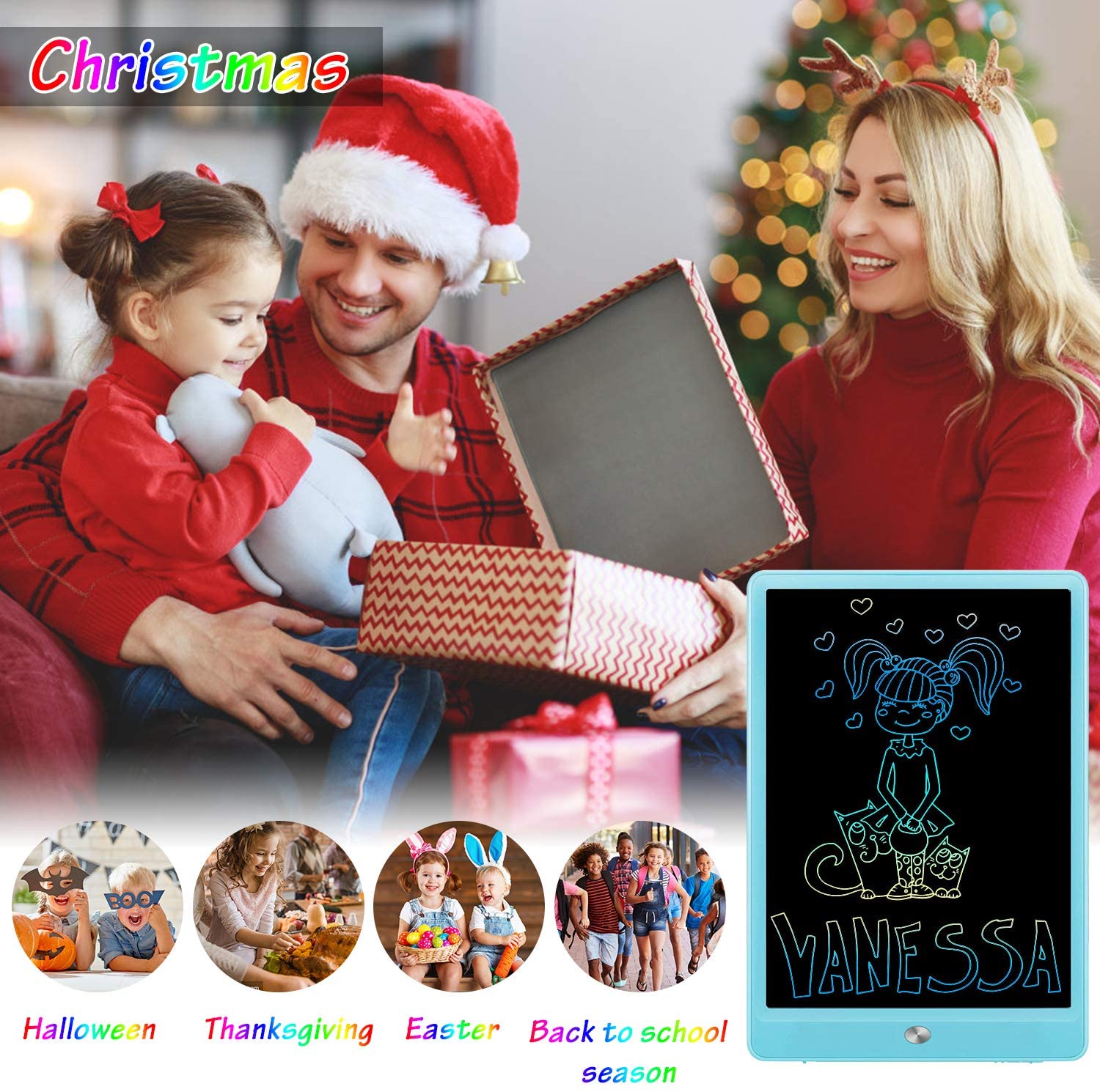 8.5Inch Electronic Drawing Board LCD Screen Writing Tablet Digital Graphic Drawing Tablets Electronic Handwriting Pad Board+Pen