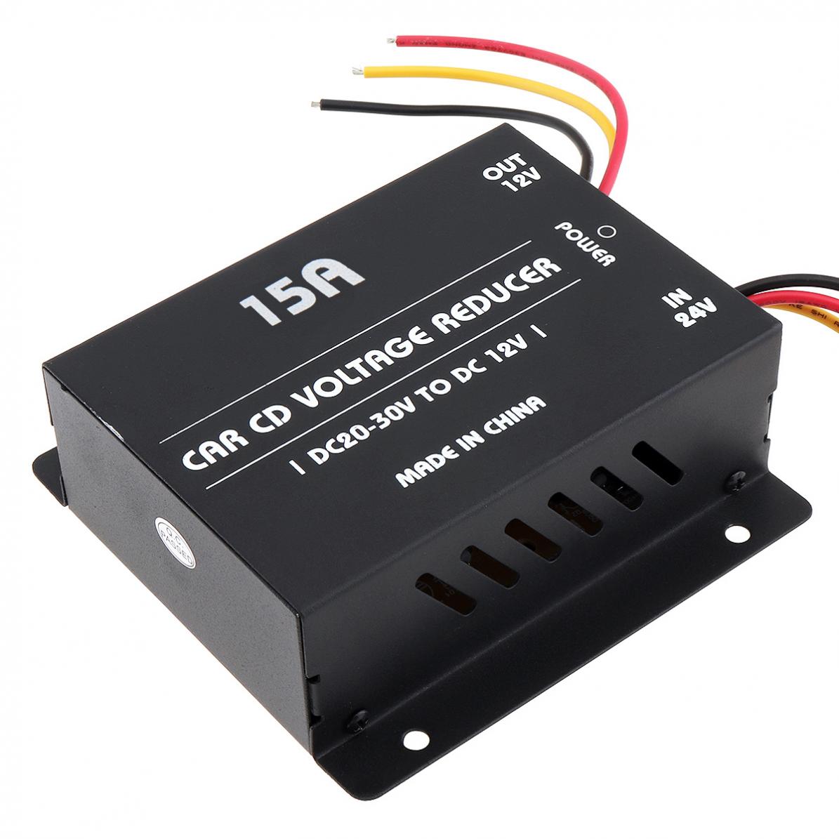 15a 180w dc 24v to 12v kraftomvandlare elektrisk inverterare spänningsreducerare nedtrappningstransformator
