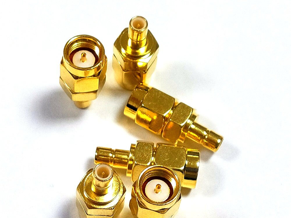 50PCS SMA male plug to SMB male straight RF connector