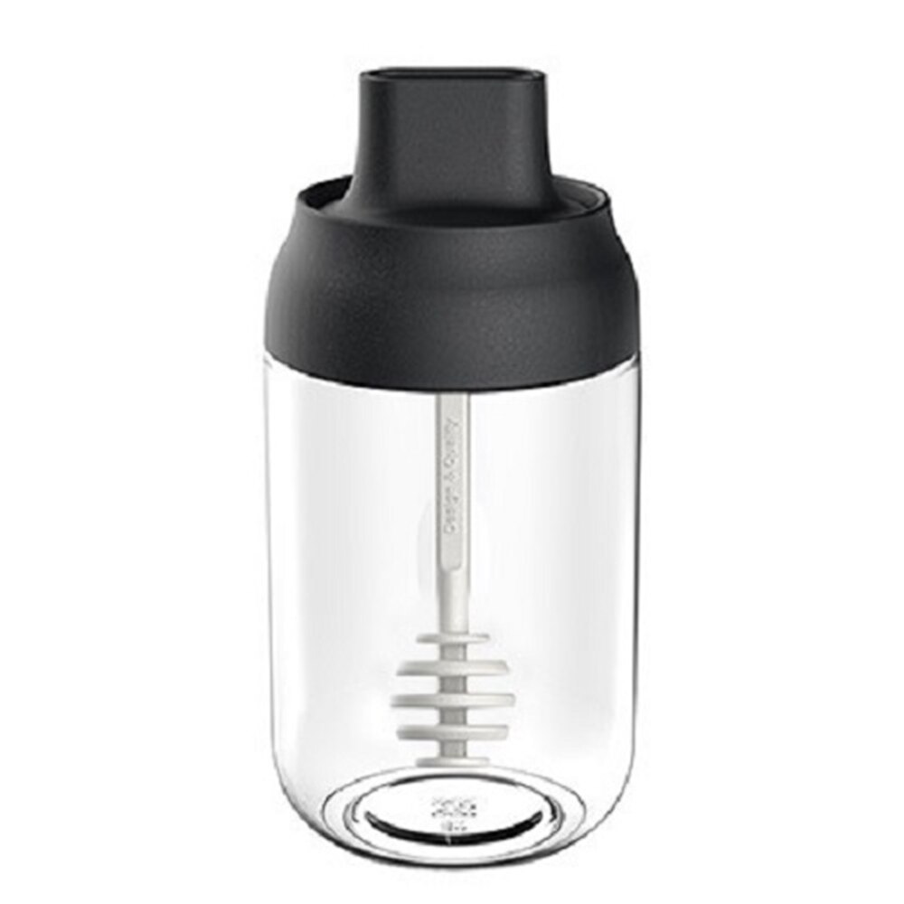 250ml peppar cruet oljeflaska sked täcka glas kök fuktbeständig honung krydda flaska kök krydda burk tank 3 stil: Älsklingsflaska