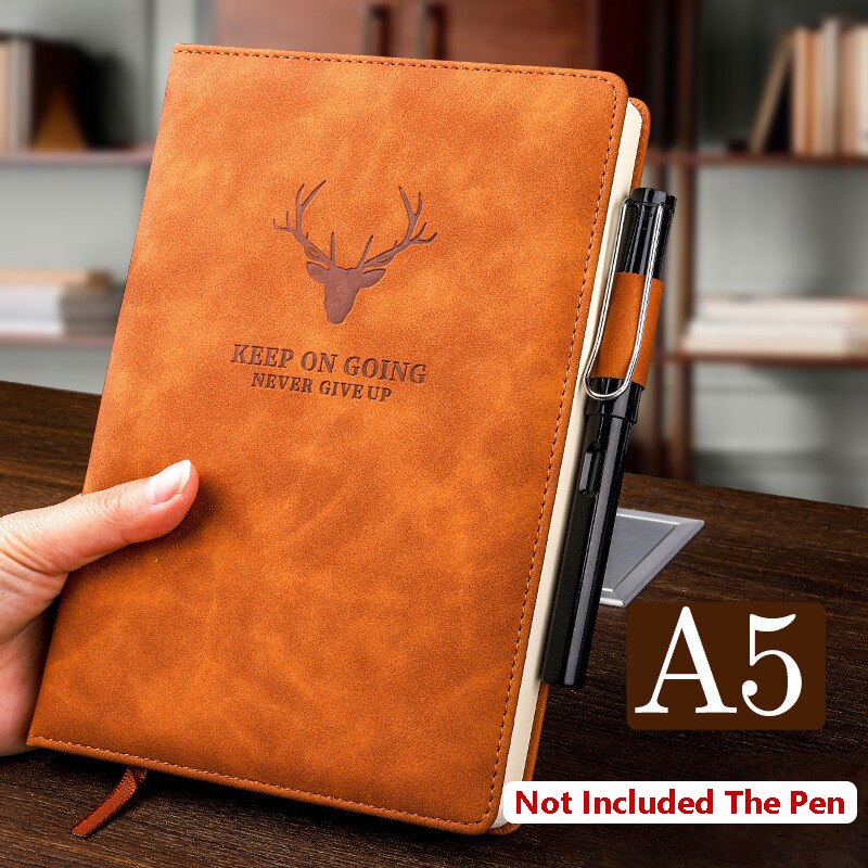 360 Pages Super Thick A5 Journal Notebook Daily Plan Business Office Work Note Book College Office Diary Notepad School Supplies: 03