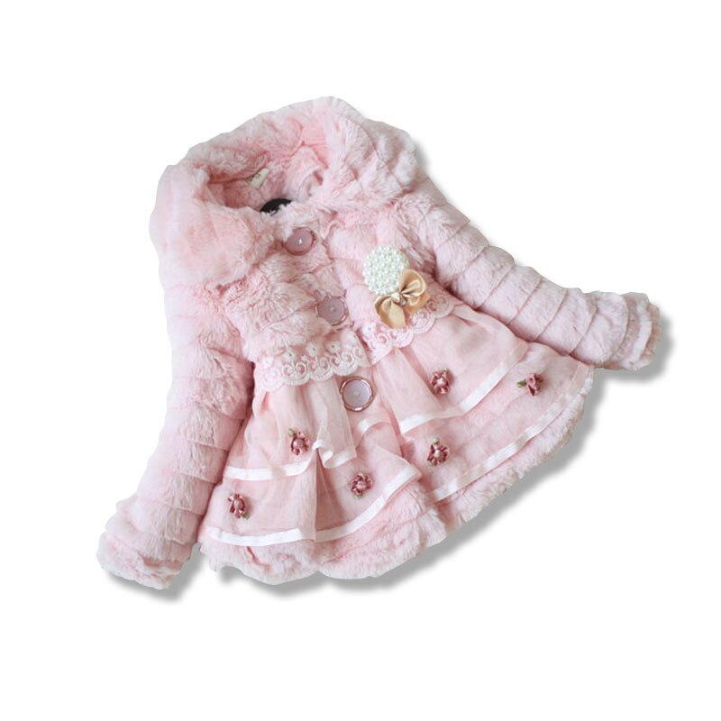 Winter Herfst Bovenkleding Faux Fur Kleding Meisjes Jassen Kinderen Jas