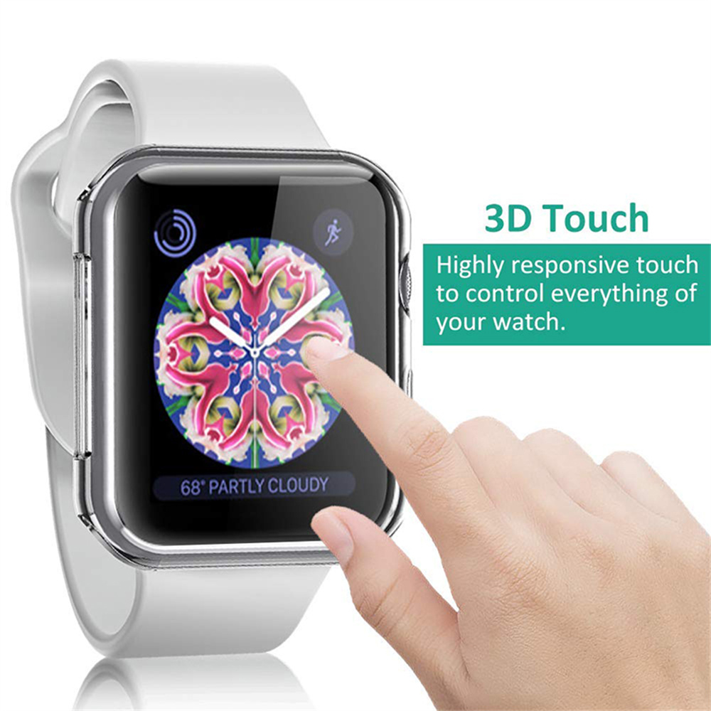360 Volledige Soft Clear TPU Screen Protector Case Voor Apple Horloge Serie 44 MM 40 MM 42 MM 38 MM Transparante Cover Voor IWatch 6/SE/5/4/3
