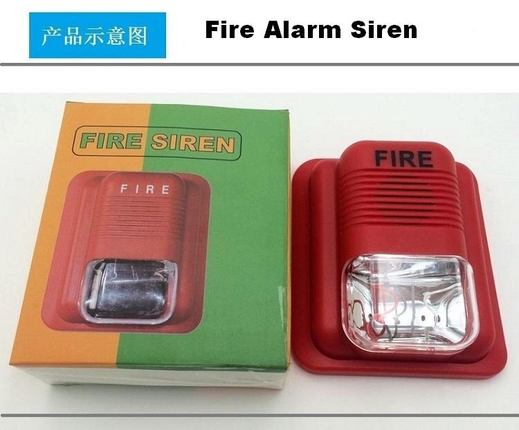 2pcs/Lot CJ-SS109 24V Fire Alarm Siren Strob Siren For Fire Alarm System With Sound and Light Flash