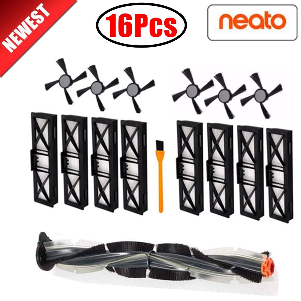 Combo Brush blade brush and bristle brush Beater for Neato Botvac D3 D4 D5 D6 D7 connected D series Vacuum Cleaners kit parts: 16pcs