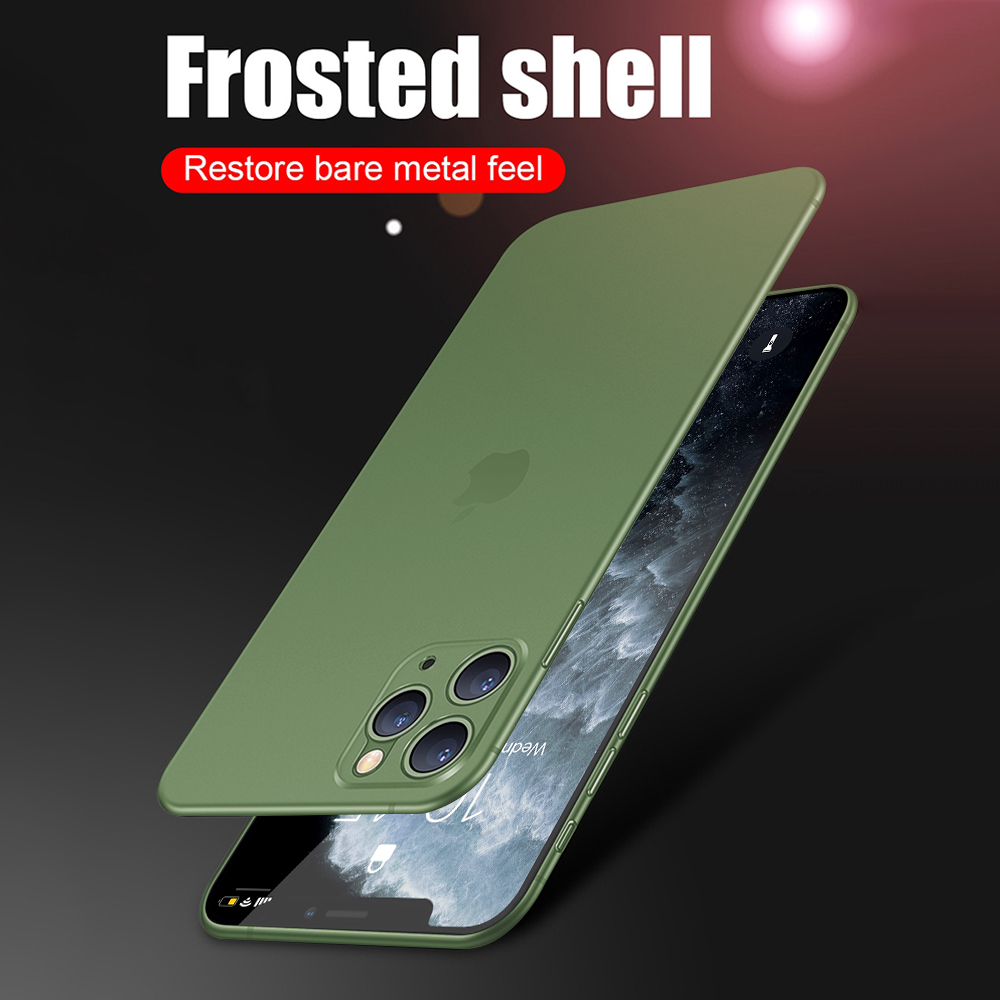 LLZ.COQUE Glass Screen Protector and Case for IPhone 11 Pro Max X XS XR 6 6S 7 8 Plus Phone Capa Full Cover Bumper Accessories