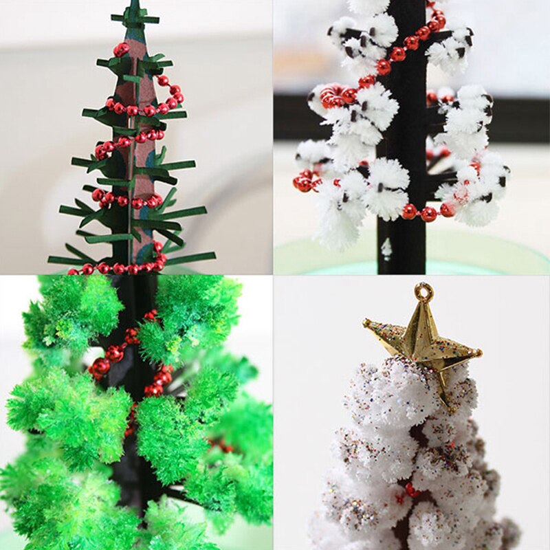 Verbazingwekkende Magical Crystal Groeiende Mystieke Bomen Bloeiende Papier Boom Voor Kinderen Verjaardag Kerstboom Speelgoed Pr