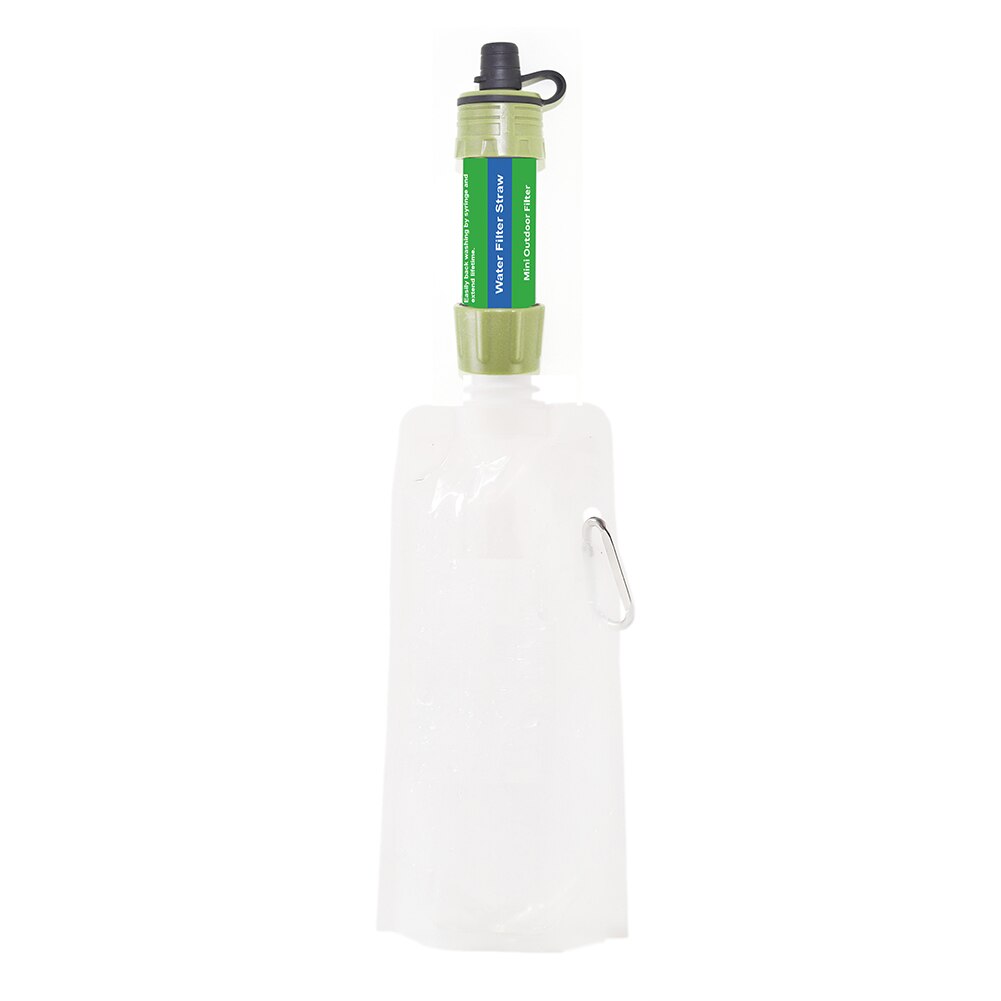 Outdoor Waterzuiveraar Persoonlijke Emergency Water Filter Verbeteren Water Mini Draagbare Filter Outdoor Activiteiten