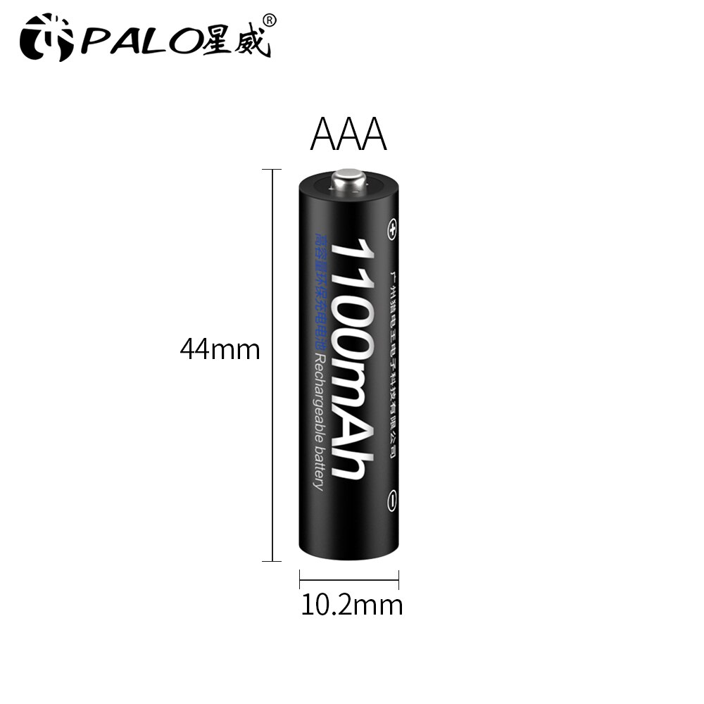 Palo Oplaadbare Batterijen 1.2V Aaa 1100Mah Ni-Mh Pre Opgeladen Batterij 3A Bateria Met Een Doos Voor Camera speelgoed Tandenborstel