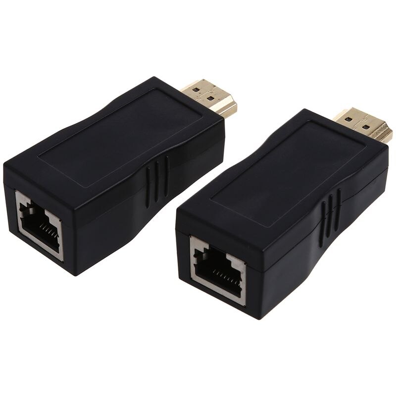 Extensor 4K HD 1080P 3D HDMI sobre un adaptador de red Ethernet Dual RJ45 Cat 5e / 6