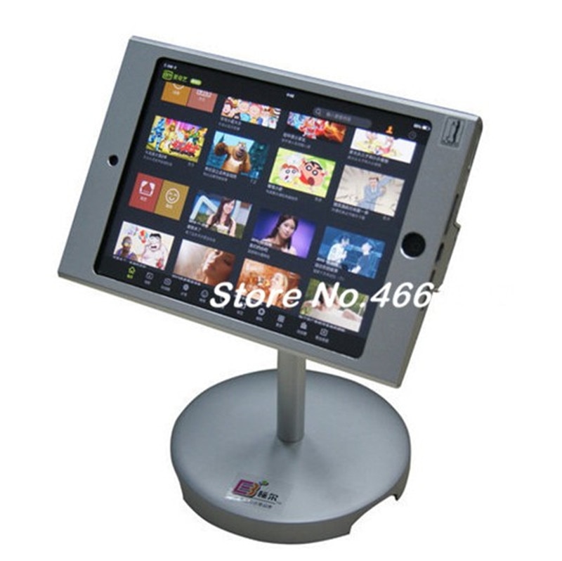 Voor Mini Ipad Bureau Beveiliging Houder Met Safe Metal Box Ondersteuning Display Op Restaurant Tafel Menu Bestellen Lock Apparaat Kiosk pos